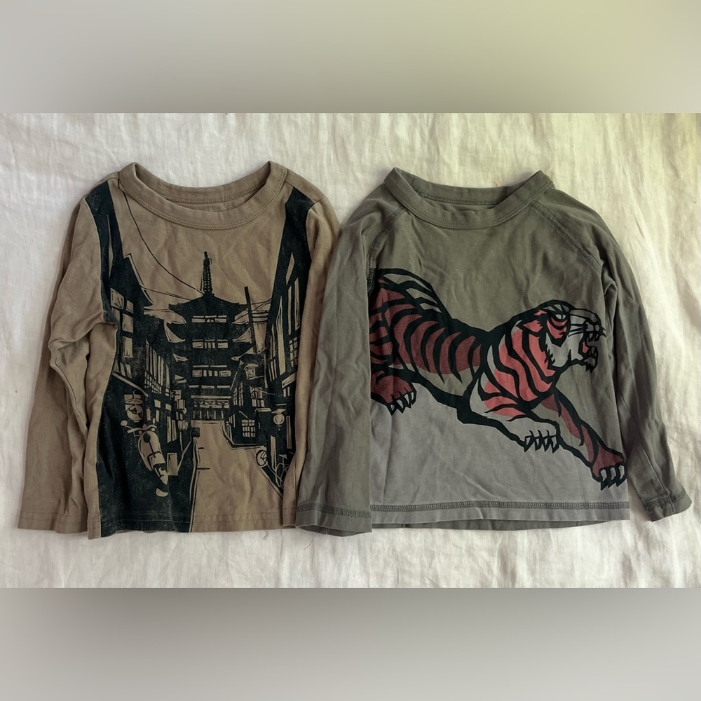 Bundle of 2 Tea Collection Long Sleeve T-Shirts